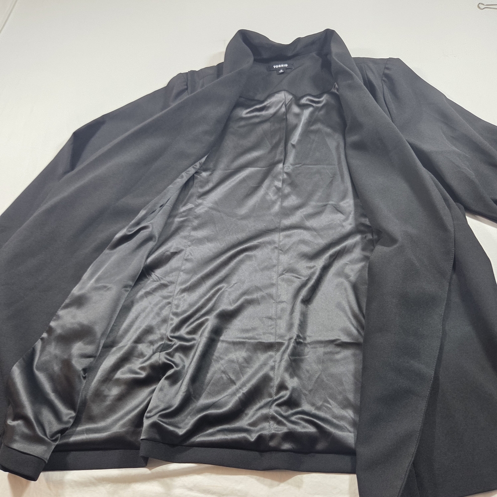 Torrid Classic Black Jacket Woman's 2 Large Office Casual Lightweight - Picture 6 of 12